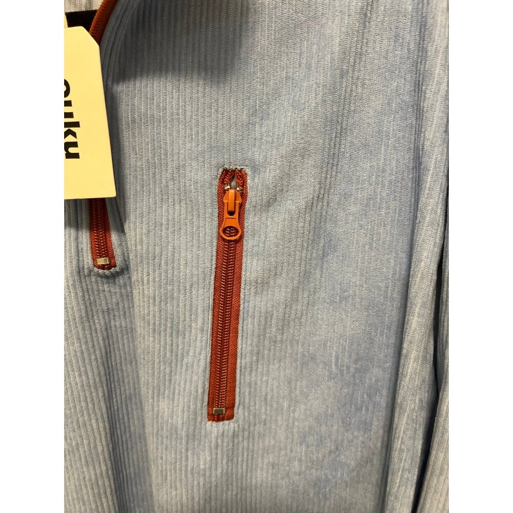 Waffle Knit Top, Long Sleeve Shirt, Long Sleeve Quarter Zip - Picture 3 of 4